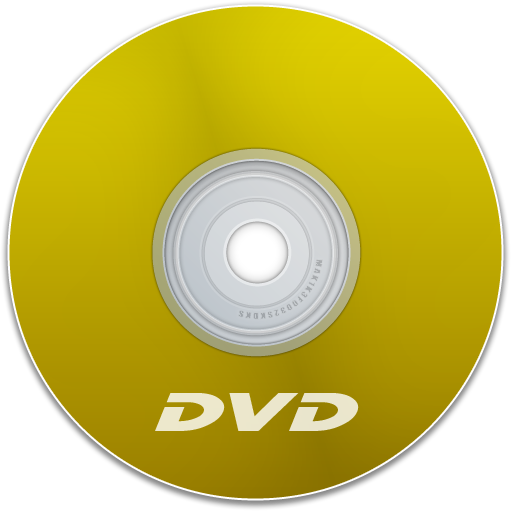 DVD Yellow Icon 512x512 png